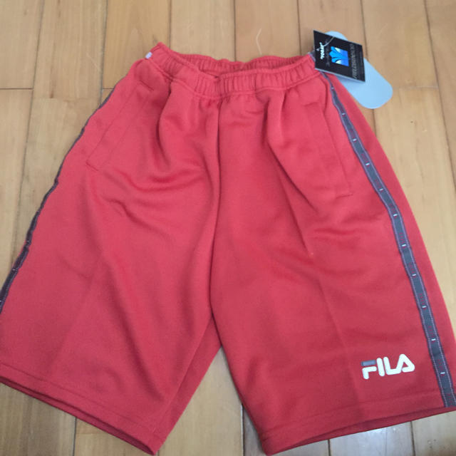 FILA(フィラ)の新品未使用タグ付き TORAY FILA ハーフパンツ トレーニングパンツ  キッズ/ベビー/マタニティのキッズ/ベビー/マタニティ その他(その他)の商品写真