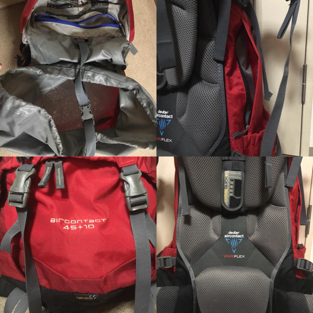 Deuter(ドイター)の【toshi様専用】deuter aircontact45+10中古 スポーツ/アウトドアのアウトドア(登山用品)の商品写真