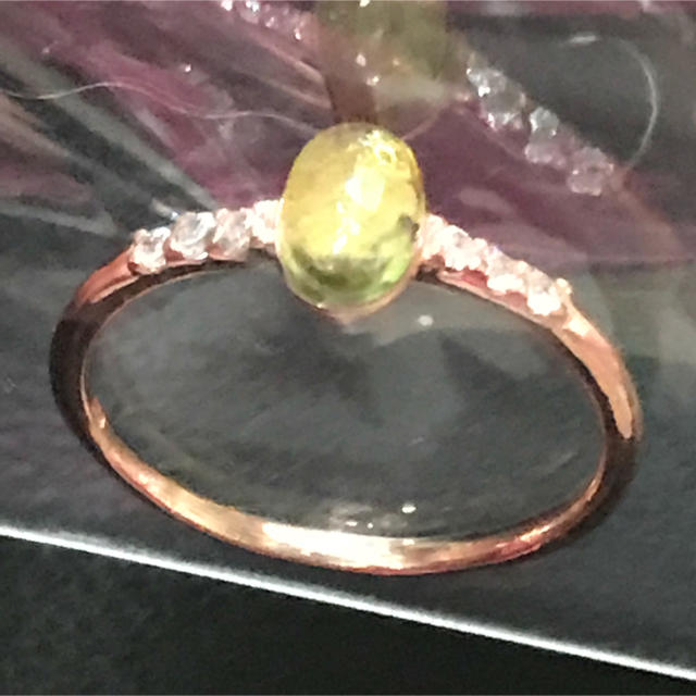 指輪  ペリドット (9号) レディースのアクセサリー(リング(指輪))の商品写真