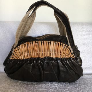 ドレステリア(DRESSTERIOR)のkaori様 専用 エバゴス  ebagos 籐籠の革のバッグ(ハンドバッグ)