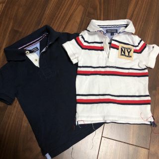 トミーヒルフィガー(TOMMY HILFIGER)の専用！トミーヒルフィガー  紺ポロシャツ(シャツ/カットソー)