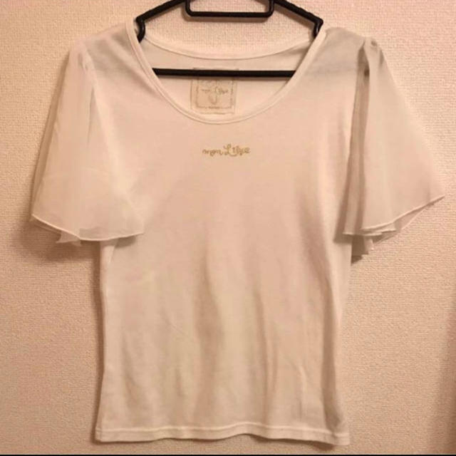 mon Lily(モンリリィ)のmonlily 袖フリルＴシャツ レディースのトップス(Tシャツ(半袖/袖なし))の商品写真