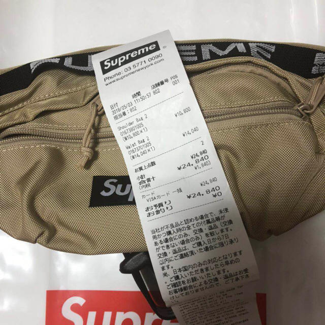 送料込み supreme waist bag