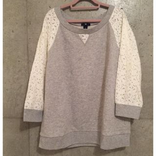 ギャップ(GAP)の美品 グレー スウェット(トレーナー/スウェット)