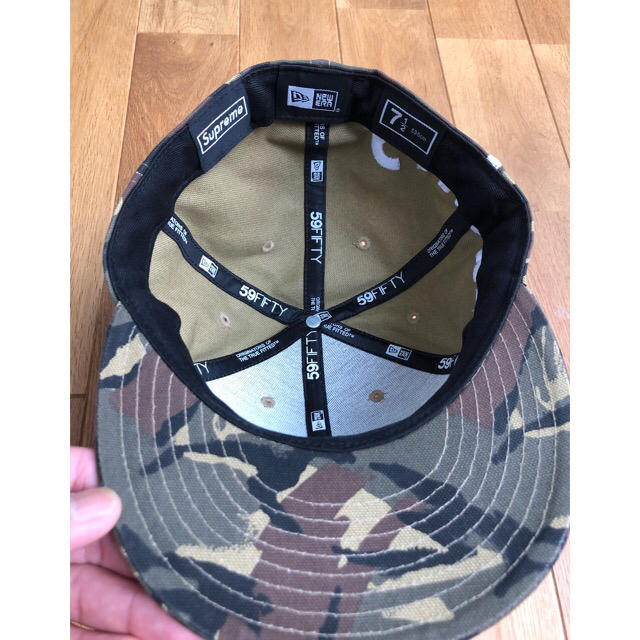 メンズSupreme side logo newera cap 迷彩 カモフラ 正規品