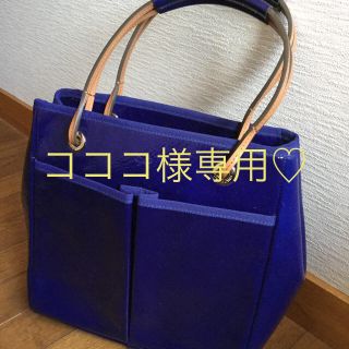 アニヤハインドマーチ(ANYA HINDMARCH)のコココ様専用♡【美品】アニヤ・ハインドマーチ ブルーのバッグ(ハンドバッグ)