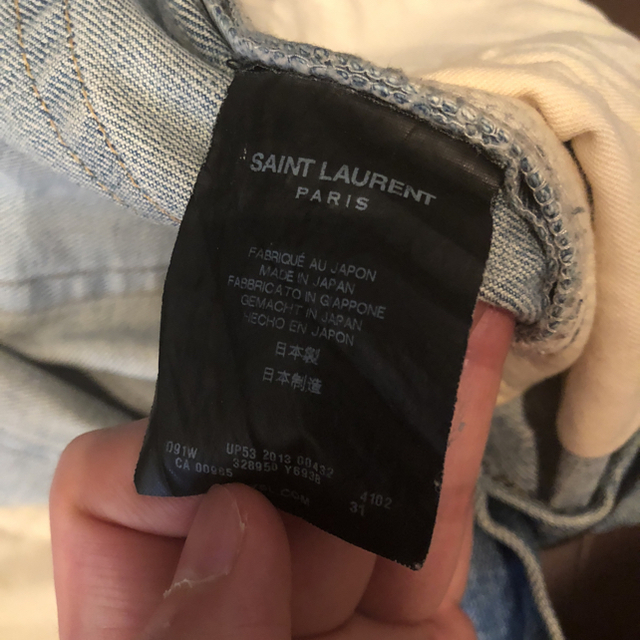 Saint Laurent(サンローラン)のk様専用  SAINT LAURENT 13AW デストロイデニム メンズのパンツ(デニム/ジーンズ)の商品写真