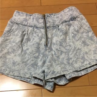 シマムラ(しまむら)のリゾート柄 ショートパンツ デニム(ショートパンツ)