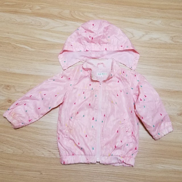 3can4on(サンカンシオン)の3can4on パーカー　フード取り外し可 キッズ/ベビー/マタニティのキッズ服女の子用(90cm~)(ジャケット/上着)の商品写真