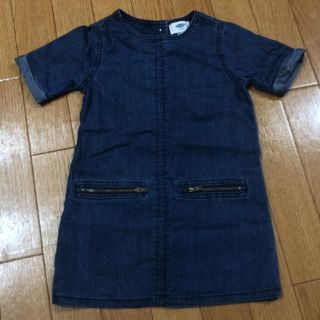 オールドネイビー(Old Navy)のOLD NAVY デニムワンピース 100cm(ワンピース)