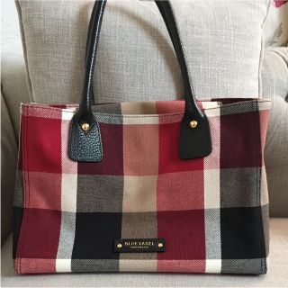 バーバリーブルーレーベル(BURBERRY BLUE LABEL)のまくび様専用❣️ブルーレーベル クレストブリッジ  トートバッグ&タオルハンカチ(トートバッグ)