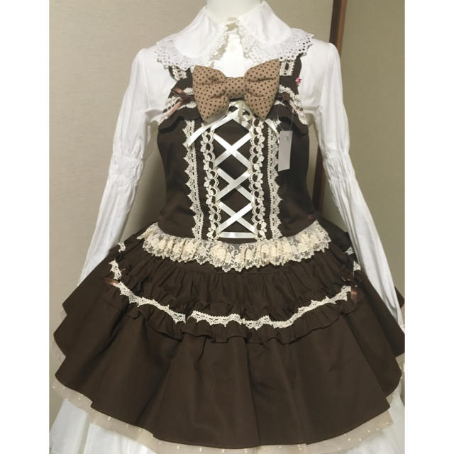 Angelic Pretty(アンジェリックプリティー)のマキシマム☆ソルシエールうさちゃんサロペット☆セット レディースのパンツ(サロペット/オーバーオール)の商品写真