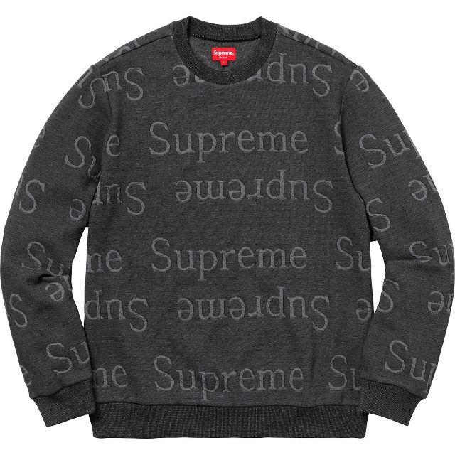 Supreme Jacquard Logo Crewneck 黒ＳBlack購入先