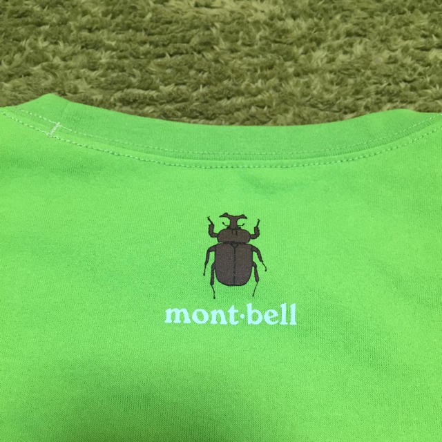 mont bell(モンベル)のmontbell モンベル Ｔシャツ 半袖 140 カブトムシ 昆虫 グリーン キッズ/ベビー/マタニティのキッズ服男の子用(90cm~)(Tシャツ/カットソー)の商品写真