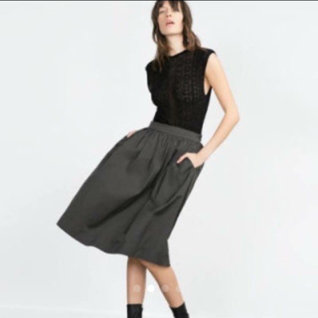 ZARA(ザラ)のお値下げ ZARA WOMAN ザラ ウーマン スカート レディースのスカート(ひざ丈スカート)の商品写真