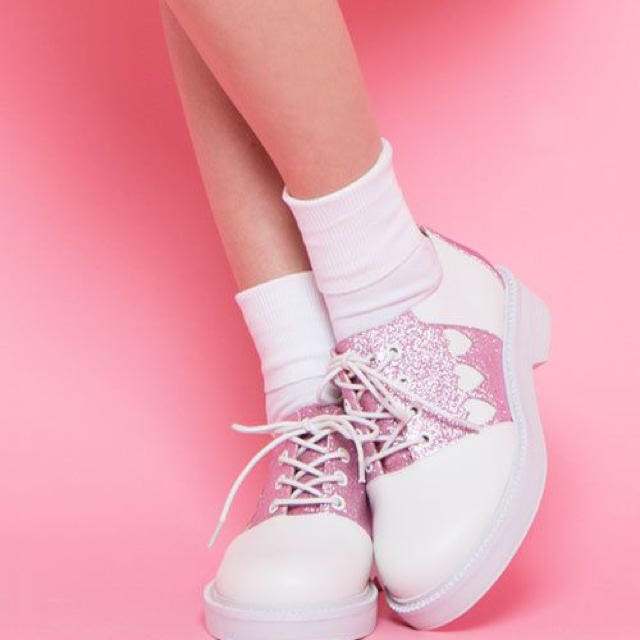 Candy Stripper(キャンディーストリッパー)のcandy stripper  グリッター ラメ ハート シューズ 靴 レディースの靴/シューズ(ローファー/革靴)の商品写真