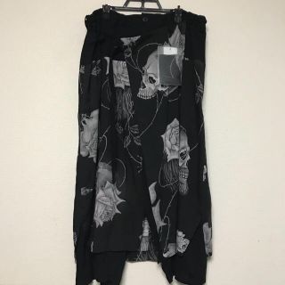 ヨウジヤマモト(Yohji Yamamoto)の新品 Yohji Yamamoto 18ss スカルローズ ラップパンツ(サルエルパンツ)