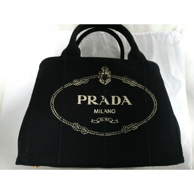 ハンドバッグ【最終値下げ！】PRADA　プラダ カナパ  ブラック 新品未使用！