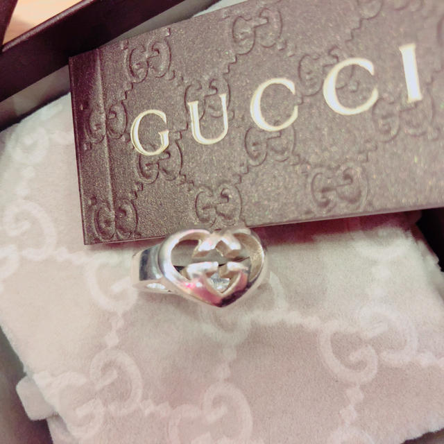 Gucci(グッチ)のGUCCI ハート リング 指輪 レディースのアクセサリー(リング(指輪))の商品写真