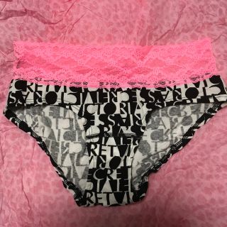 ヴィクトリアズシークレット(Victoria's Secret)の値下げ！ヴィクトリアズシークレット ウエストレースコットンショーツ(ショーツ)