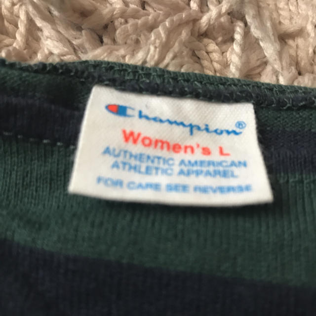 Champion(チャンピオン)のチャンピオン 7分丈 ボーダーカットソー レディースのトップス(カットソー(長袖/七分))の商品写真