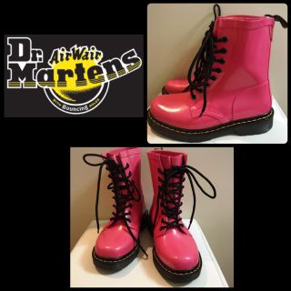 ドクターマーチン(Dr.Martens)のドクターマーチン♡ピンクラバー ブーツ♡(ブーツ)