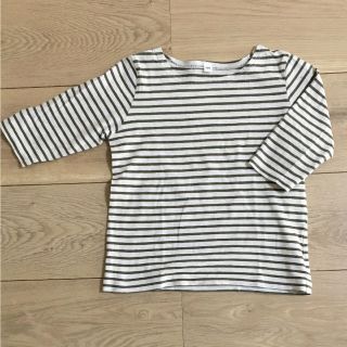 ムジルシリョウヒン(MUJI (無印良品))の無印良品 100 ボーダー カットソー(Tシャツ/カットソー)