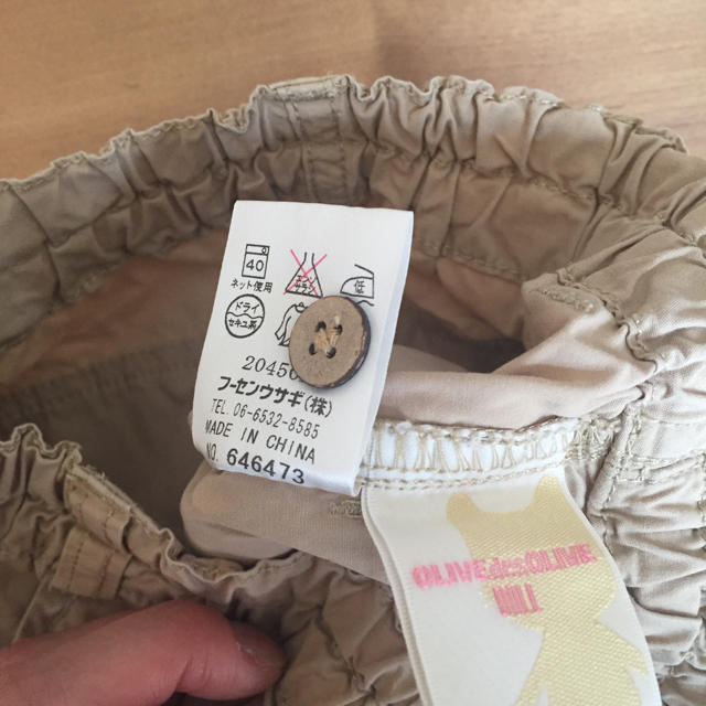 Fusen-Usagi(フーセンウサギ)のオリーブデオリーブ パンツ 100 キッズ/ベビー/マタニティのキッズ服女の子用(90cm~)(パンツ/スパッツ)の商品写真