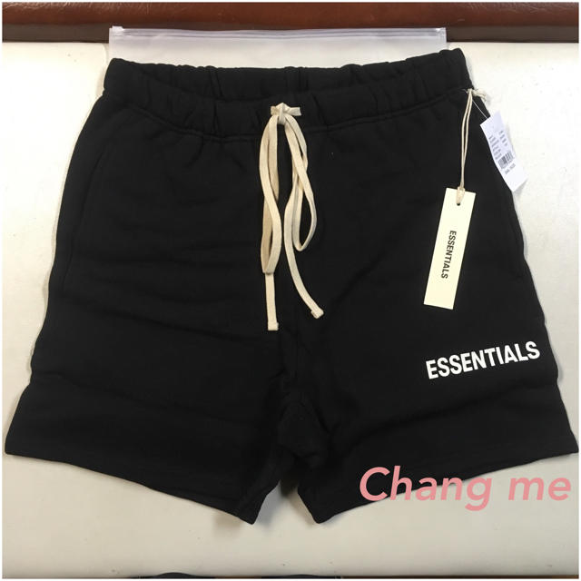 FEAR OF GOD - S fog ESSENTIALS ハーフパンツ 黒 新品 ショートパンツ