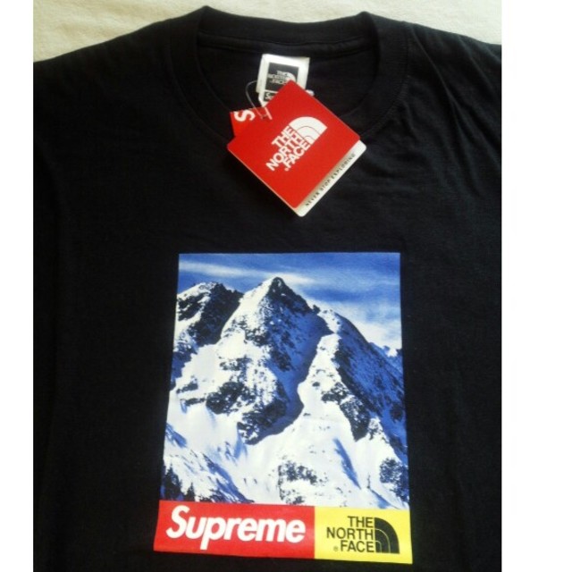 Tシャツ/カットソー(半袖/袖なし)supreme シュプリーム ノースフェイス Tシャツ　M ブラック　新品