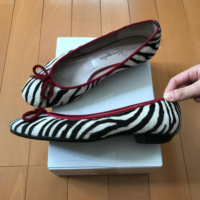 GINZA Kanematsu(ギンザカネマツ)のmmママさん専用 かねまつ ハラコバレエシューズ 24センチ レディースの靴/シューズ(バレエシューズ)の商品写真