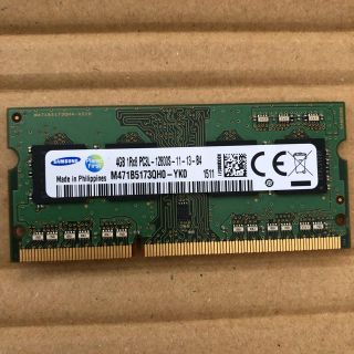 PC3L-12800s (DDR3-1600) 4GB SAMSUNG(PCパーツ)