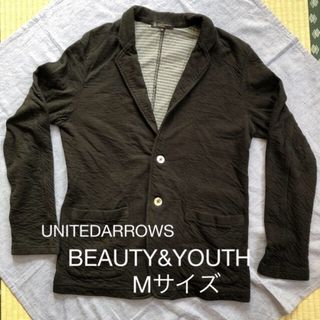 ビューティアンドユースユナイテッドアローズ(BEAUTY&YOUTH UNITED ARROWS)の【BEAUTY & YOUTH】コットンジャケット ブラック M(テーラードジャケット)