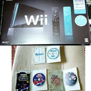 ウィー(Wii)のwiiのソフトセット(家庭用ゲーム機本体)