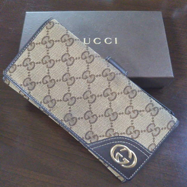 Gucci(グッチ)のGUCCI長財布Ｗホック☆中古☆ レディースのファッション小物(財布)の商品写真