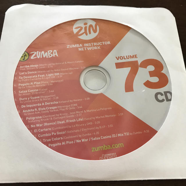 Zumba(ズンバ)のZUMBA  volume73CD エンタメ/ホビーのCD(クラブ/ダンス)の商品写真