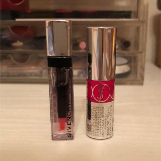 イヴサンローランボーテ(Yves Saint Laurent Beaute)の大人気商品 GIVENCHY & YSL ミニリップ2点セット(サンプル/トライアルキット)