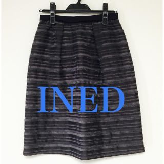 イネド(INED)のお値下げしました！【INED】シフォンスカート(ひざ丈スカート)