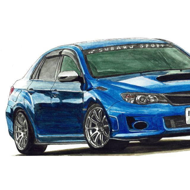 NC-420 スバルWRX ST限定版画 直筆サイン額装●作家平右ヱ門 エンタメ/ホビーの美術品/アンティーク(版画)の商品写真