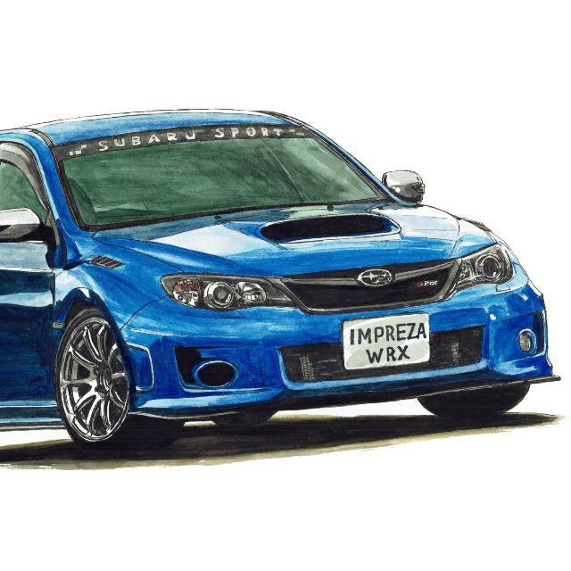 NC-420 スバルWRX ST限定版画 直筆サイン額装●作家平右ヱ門 3