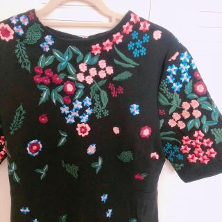 ザラ(ZARA)のZARA 刺繍 ワンピース(ひざ丈ワンピース)