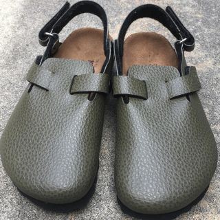 ビルケンシュトック(BIRKENSTOCK)の美品 ビルケンシュトック 19.0㎝ モスグリーン(サンダル)