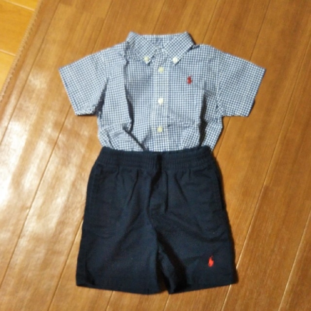 POLO RALPH LAUREN(ポロラルフローレン)のポロ　80サイズ　2点セット キッズ/ベビー/マタニティのベビー服(~85cm)(パンツ)の商品写真