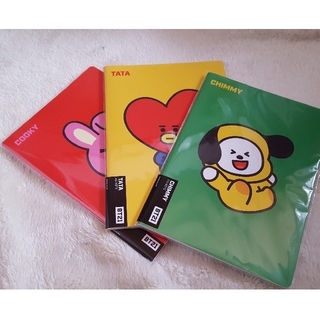 ボウダンショウネンダン(防弾少年団(BTS))のBT21 A5ノート正規品　CHIMMY　TATA 　COOKY お値下げ(ノート/メモ帳/ふせん)