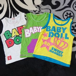 ベビードール(BABYDOLL)のBABY  DOLL  タンクトップ３枚セット(Tシャツ/カットソー)