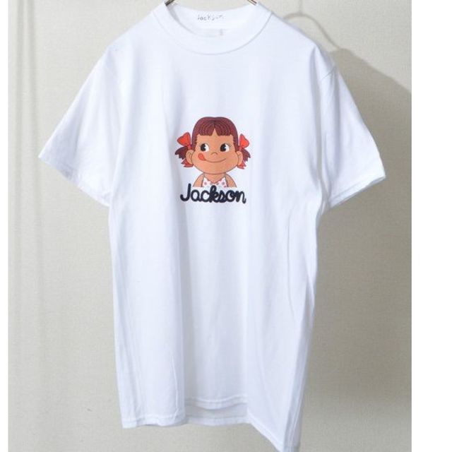 S 白 JACKSON MATISSE ジャクソンマティス ペコちゃんTシャツ