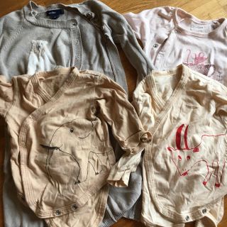 ベビーギャップ(babyGAP)のYuki様専用 新生児用ロンパース 肌着 3枚のみ(肌着/下着)