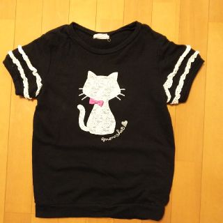 ベルメゾン(ベルメゾン)のベルメゾンねこちゃん柄140cmTシャツ(Tシャツ/カットソー)