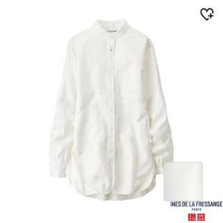 ユニクロ(UNIQLO)のUNIQLO×イネス ノーカラーシャツ(シャツ/ブラウス(長袖/七分))