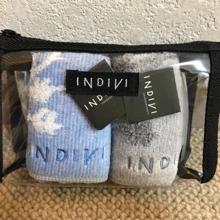 インディヴィ(INDIVI)の【INDIVI】ポーチ付きタオルハンカチ（2枚）(ハンカチ)